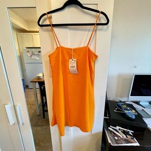 Zara orange mini dress - Small